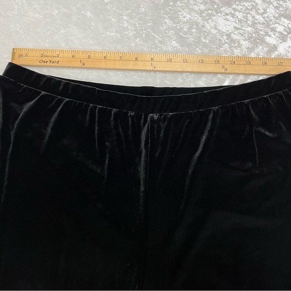 Chicos Travelers 3R US 16/18R  Velvet Jogger Pants Pull On Elastic Waist Black - Picture 6 of 11